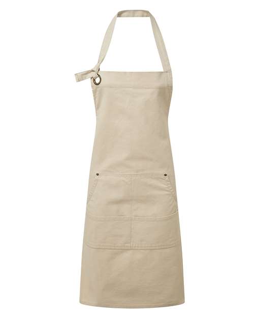 Artisan Collection by Reprime Calibre Heavy Cotton Canvas Pocket Apron - Natural
