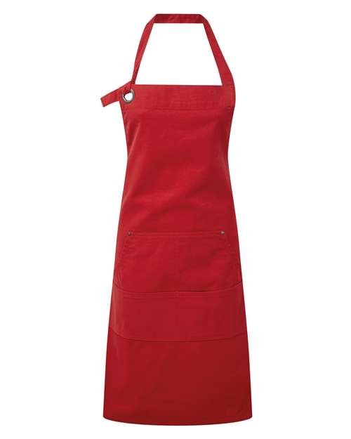 Artisan Collection by Reprime Calibre Heavy Cotton Canvas Pocket Apron - Red