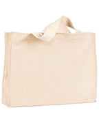 Bayside USA-Made Canvas Medium Gusset Tote Bag - Natural