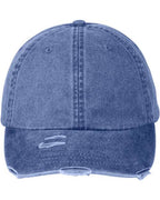 Adams Headwear Classic Pigment Distressed Dad Hat - Royal