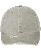Adams Headwear Classic Pigment Distressed Dad Hat - Stone