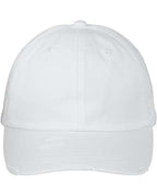 Adams Headwear Classic Pigment Distressed Dad Hat - White