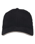 Adams Headwear Performer Cap - Black/ Khaki