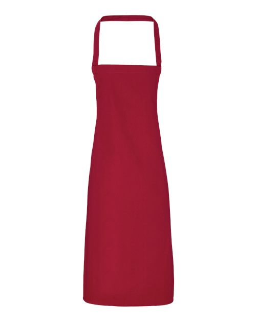 Artisan Collection by Reprime Organic Cotton Bib Apron - Burgundy