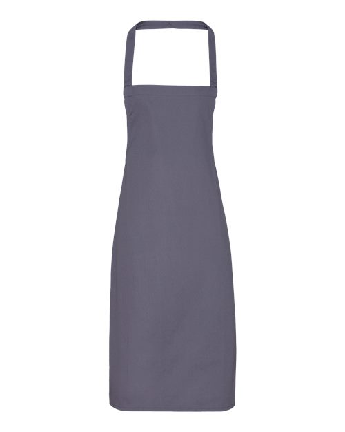Artisan Collection by Reprime Organic Cotton Bib Apron - Dark Grey