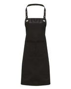 Artisan Collection by Reprime Espresso Bib Apron - Black/ Black