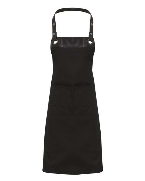 Artisan Collection by Reprime Espresso Bib Apron - Black/ Black