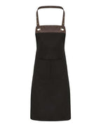 Artisan Collection by Reprime Espresso Bib Apron - Black/ Brown