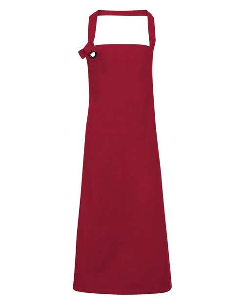 Artisan Collection by Reprime Calibre Heavy Cotton Canvas Bib Apron - Burgundy