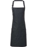 Artisan Collection by Reprime Jeans Stitch Denim Bib Apron - Black Denim