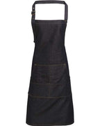 Artisan Collection by Reprime Jeans Stitch Denim Bib Apron - Indigo Denim