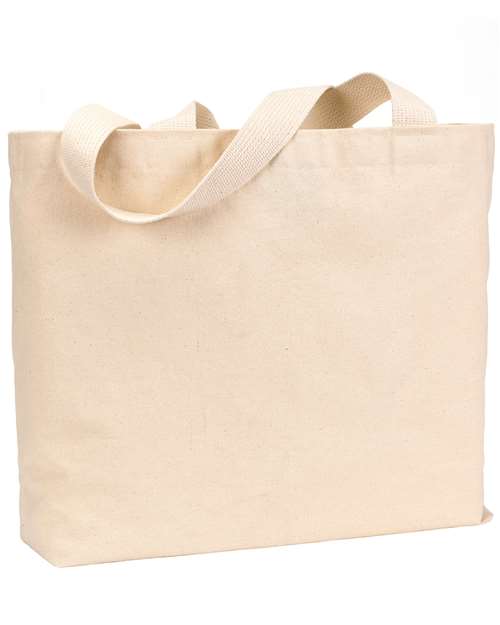 Bayside USA-Made Canvas Jumbo Tote Bag - Natural