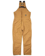 Berne Apparel Men's Heritage Insulated Bib Overall - Brown Duck