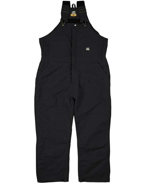 Berne Apparel Men's Tall Heritage Insulated Bib Overall - Black