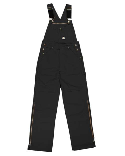 Berne Apparel Men's Slab Unlined Duck Bib Overall - Black_36