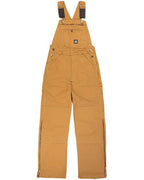 Berne Apparel Men's Slab Unlined Duck Bib Overall - Brown Duck_42