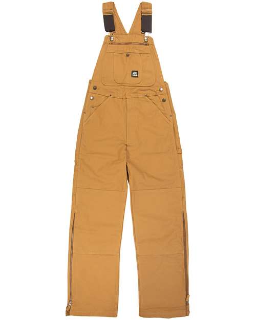 Berne Apparel Men's Slab Unlined Duck Bib Overall - Brown Duck_44