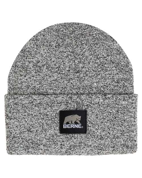 Berne Apparel Heritage Knit Cuff Beanie - Black/ White