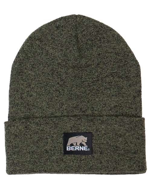 Berne Apparel Heritage Knit Cuff Beanie - Cedar Green Heather