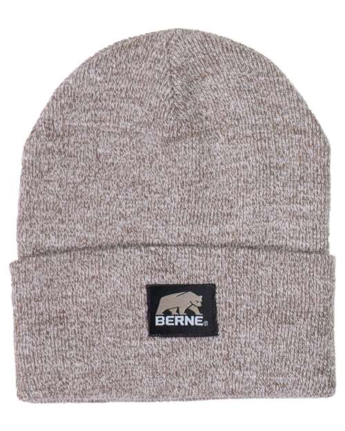 Berne Apparel Heritage Knit Cuff Beanie - Hickory Heather