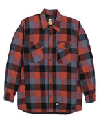 Berne Apparel Men's Tall Timber Flannel Shirt Jacket - Plaid Red