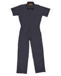 Berne Apparel Men's Axle Short Sleeve Coverall - Charcoal
