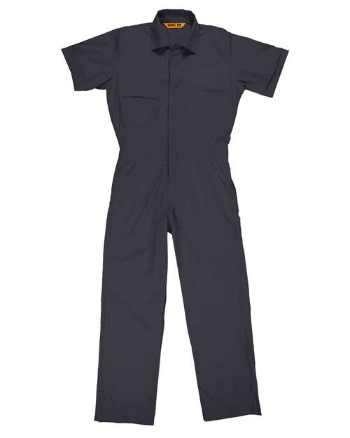 Berne Apparel Men's Axle Short Sleeve Coverall - Charcoal