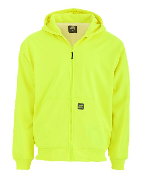 Berne Apparel Men's Heritage Thermal-Lined Full-Zip Hooded Sweatshirt - Yellow