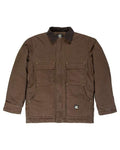 Berne Apparel Men's Tall Highland Washed Chore Coat - Bark