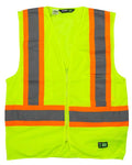 Berne Apparel Men's Hi-Vis Class 2 Multi-Color Vest - Yellow