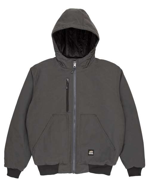 Berne Apparel Men's Modern Hooded Jacket - Titanium