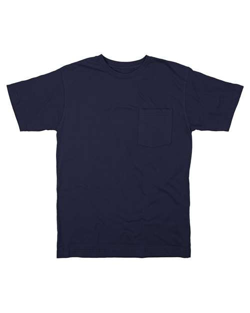 Berne Apparel Men's Heavyweight Pocket T-Shirt - Navy
