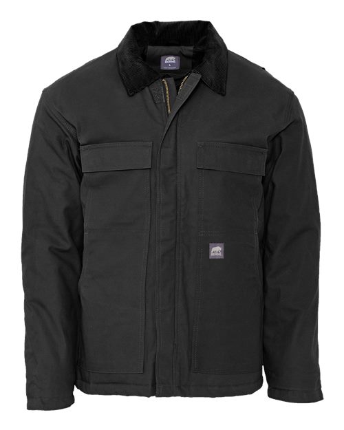 Berne Apparel Men's Heritage Chore Coat - Black