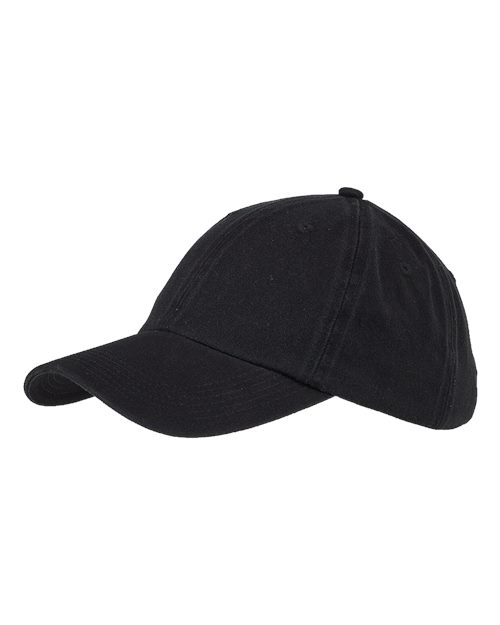 Big Accessories Washed Chino Cap - Black