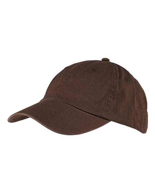 Big Accessories Washed Chino Cap - Coffee