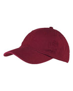 Big Accessories Washed Chino Cap - Maroon