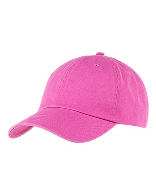 Big Accessories Washed Chino Cap - Raspberry
