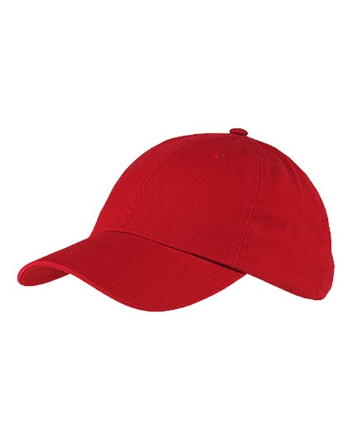 Big Accessories Washed Chino Cap - Red