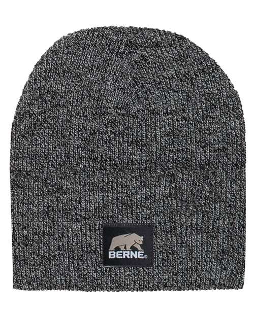 Berne Apparel Heritage Knit Beanie - Black/ White