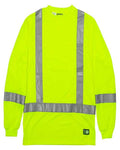 Berne Apparel Men's Tall Hi-Vis Class 3 Performance T-Shirt - Yellow