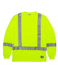 Berne Apparel Men's Hi-Vis Class 3 Performance Pocket T-Shirt - Yellow