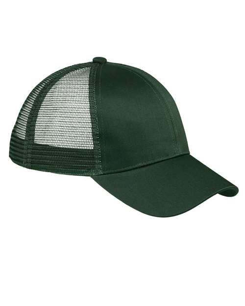 Big Accessories Twill Front Trucker Cap - Light Forest