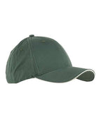 Big Accessories Brushed Twill Sandwich Cap - Olive/ Stone