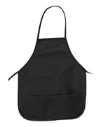 Big Accessories 24" Pocket Apron - Black