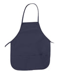 Big Accessories 24" Pocket Apron - Navy