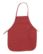 Big Accessories 24" Pocket Apron - Red