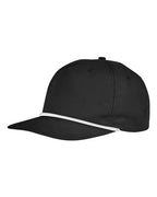 Big Accessories Golf Cap - Black/ White