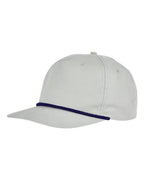 Big Accessories Golf Cap - Light Grey/ Navy