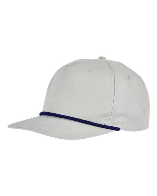 Big Accessories Golf Cap - Light Grey/ Navy