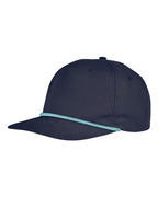 Big Accessories Golf Cap - Navy/ Mint